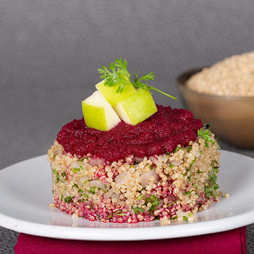 Healthy salad - Quinoa with Beetroot & Green Apples
