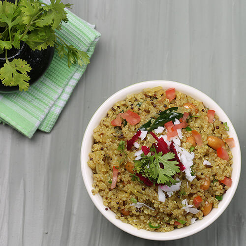 Healthy snack recipe - Quinoa Poha