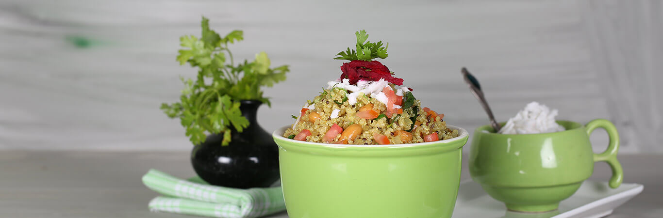 Healthy snack recipe - Quinoa Poha