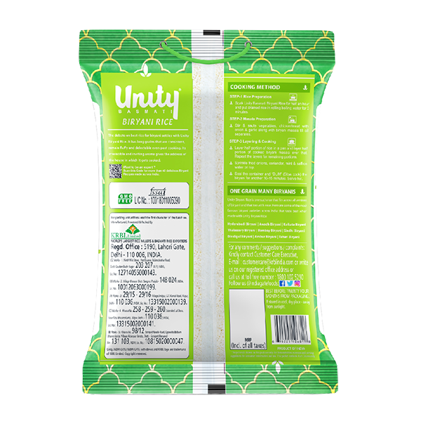 Unity Biryani Rice 5Kg Rice