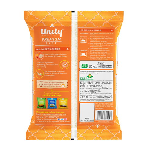 Unity Premium 1Kg Rice Packet