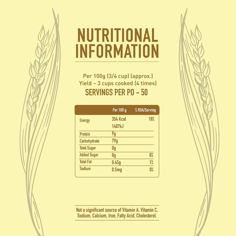 IG rice nutritional Information